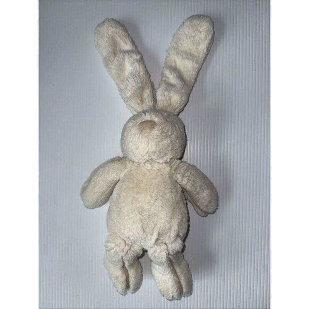 Jellycat London White Cream Plush Bunny Rabbit Plush Stuffed 12" W Rim